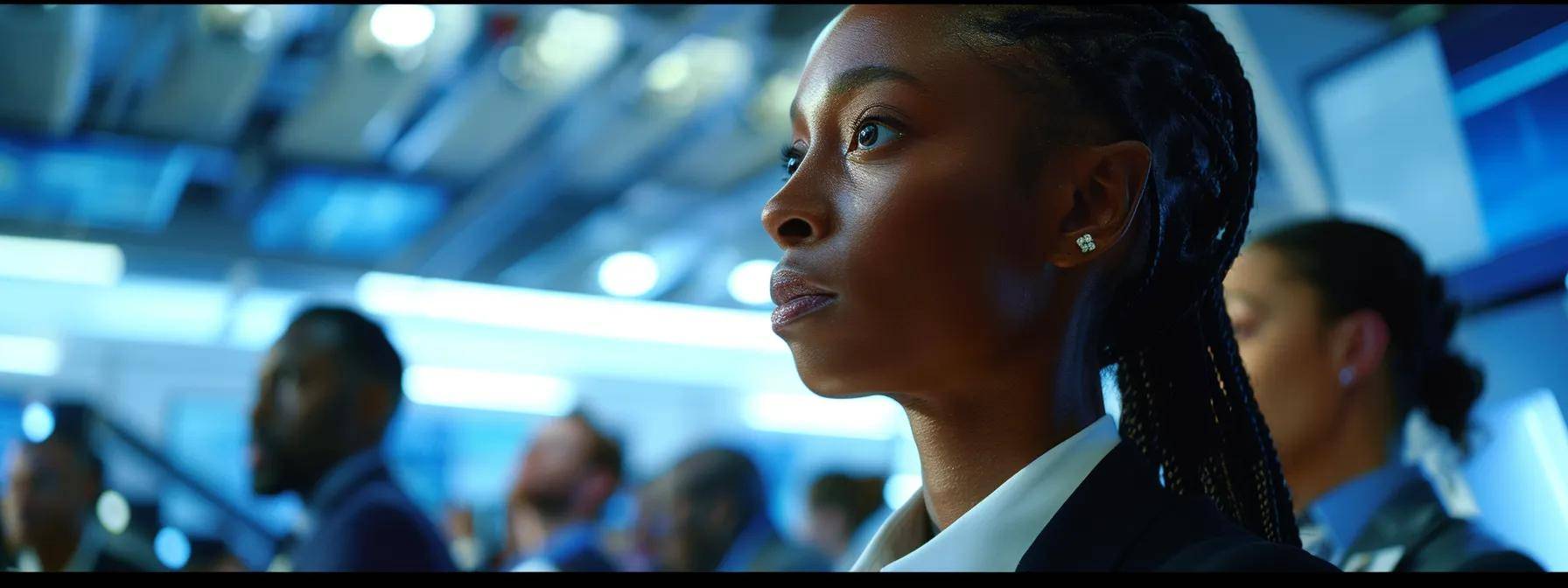 a sleek, modern office environment showcases a diverse group of professionals engaging in dynamic discussions around futuristic digital interfaces and ai technology, symbolizing the transformative power of ai agents in business and marketing.