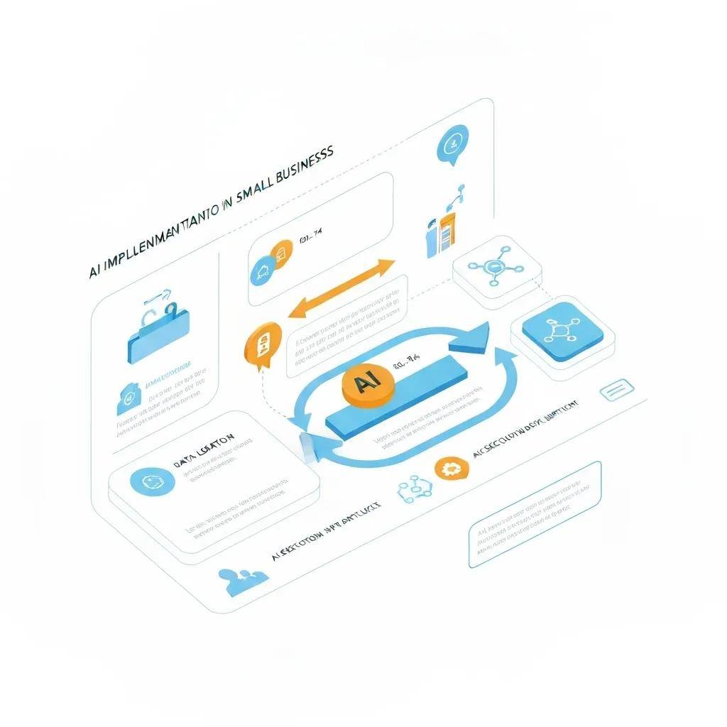 Structured roadmap for AI implementation in small businesses with clear milestones