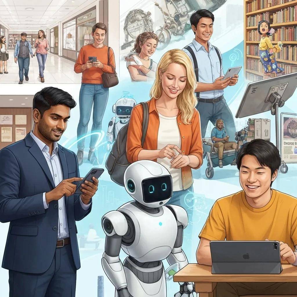 Team celebrating the successful implementation of AI adoption frameworks in a small business