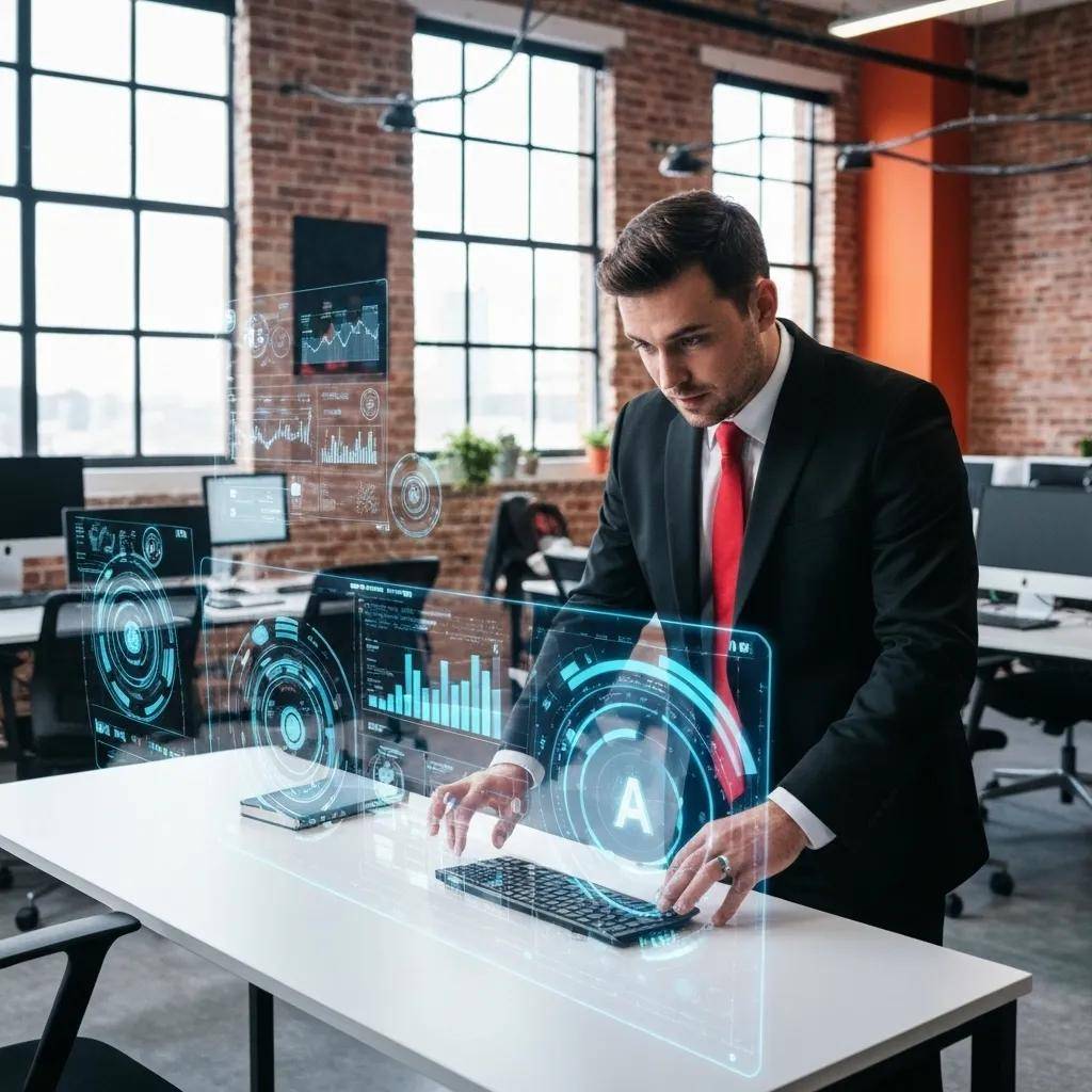 Marketer analyzing data showcasing AI benefits for conversion rate optimization