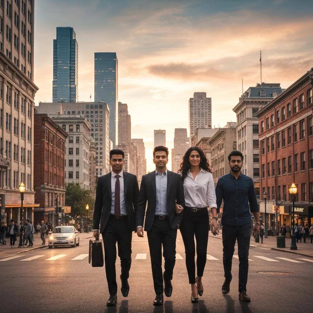 Business leader reviewing ethical AI principles in a professional environment